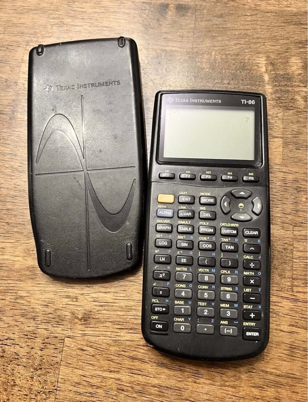 Texas Instruments TI-86 Graphing Calculator with Slide Cover